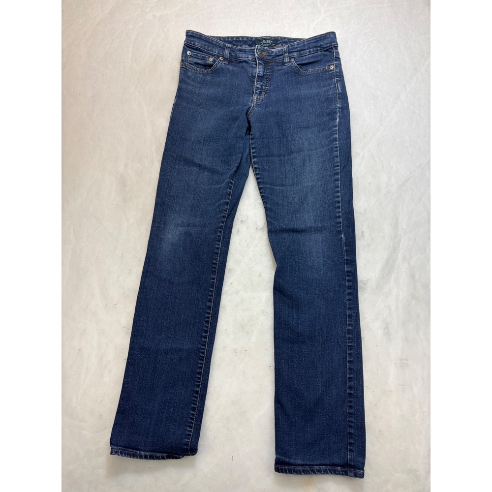 Ralph‎ Lauren Blue Wash Straight Leg Jeans Women's Size 8